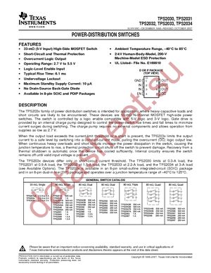 TPS2030P datasheet  